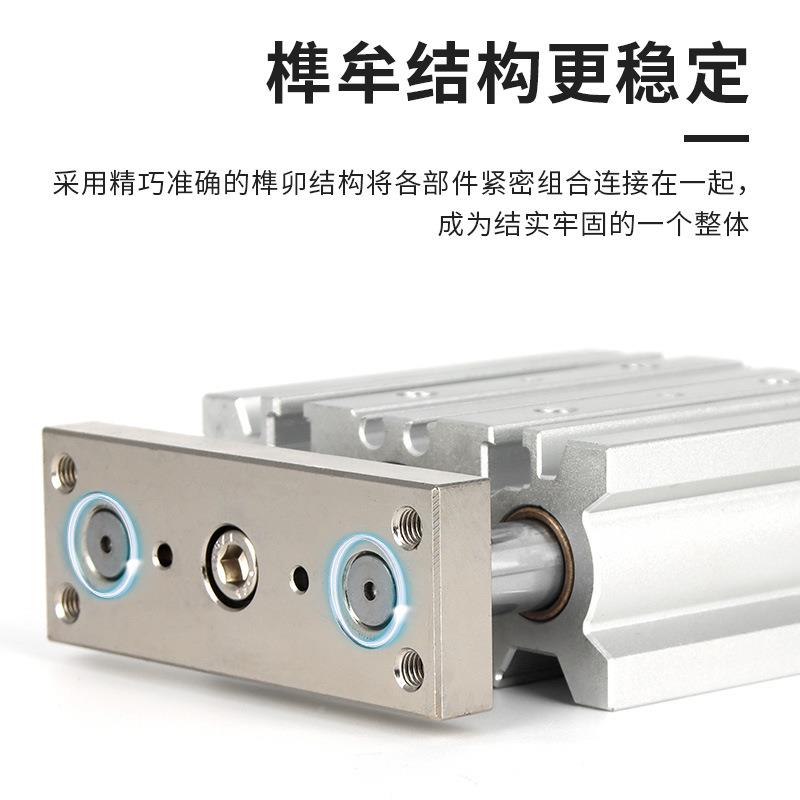 大推力轴行程可调气缸三5三杆带导杆气动大全MGPM1/20/2/32/17846