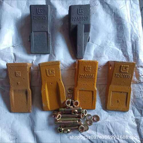 龙工柳工30 50C装载机铲车斗齿铲齿 铲尖铲牙 齿根 高锰钢齿套