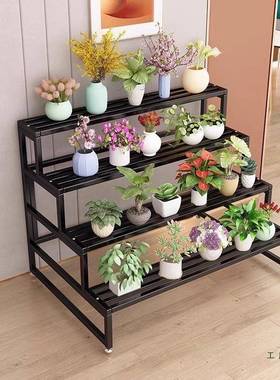 花架户外庭院花架铁外架艺物花阳置台室盆栽置物KOJ架多层落地花
