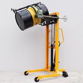 称油桶升重高车圆桶桶37219堆运高车油搬运装 卸车倒料翻转车输倾