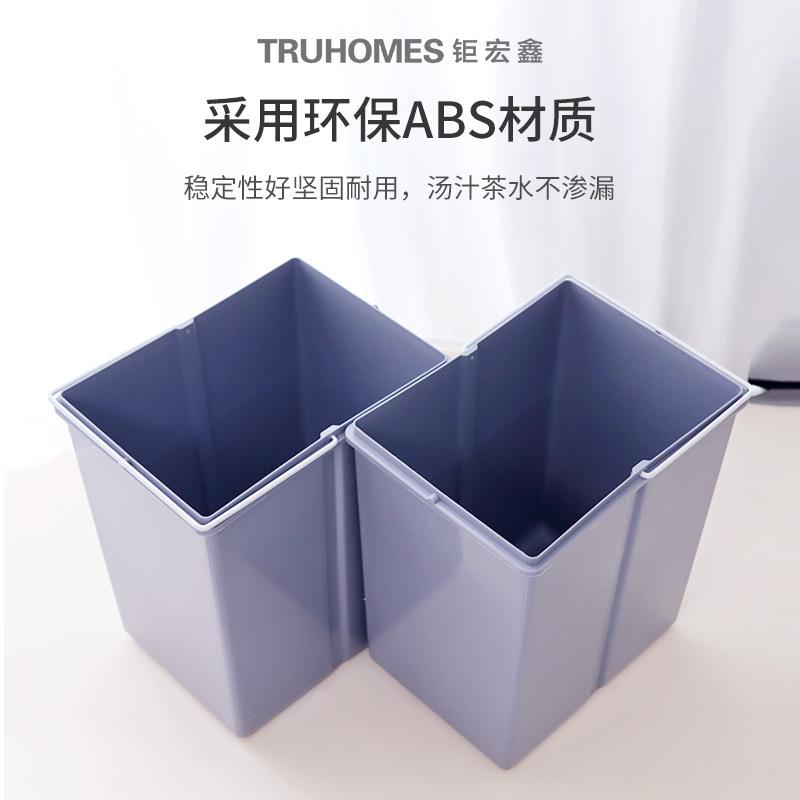实力工厂干嵌湿离入式厨抽屉垃圾桶房隐藏分式塑Z-01料收纳柜内垃