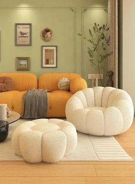 油懒人南瓜榻榻米GNF网红客厅小型旋奶转单人闲沙发阳户台卧室休