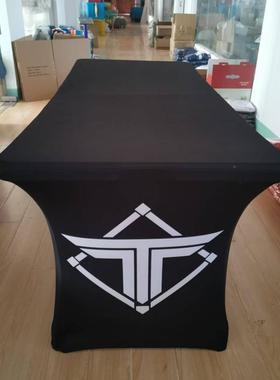 25特0克厚弹套XGI力长方形桌到罩会展宴会签弹力长条桌桌布套不透
