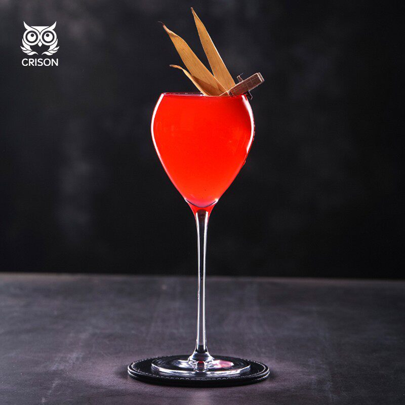 CT2901 CRISON/柯瑞森 心形水晶高脚鸡尾酒杯 马天尼杯 马提尼杯