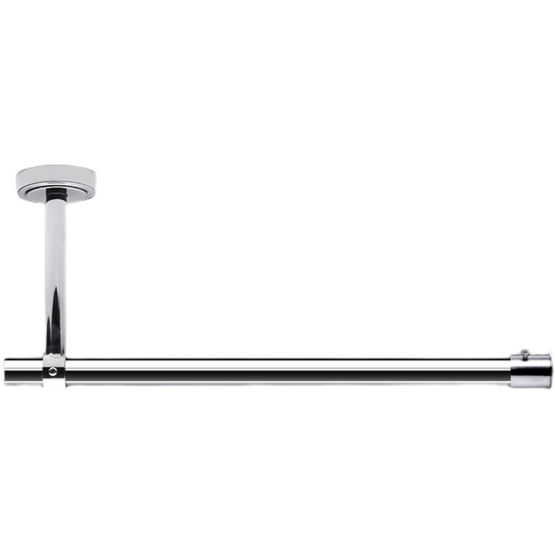 L型凉衣捍y型支撑杆不锈钢晾衣杆固定式顶装晾衣架晒衣杆固定器