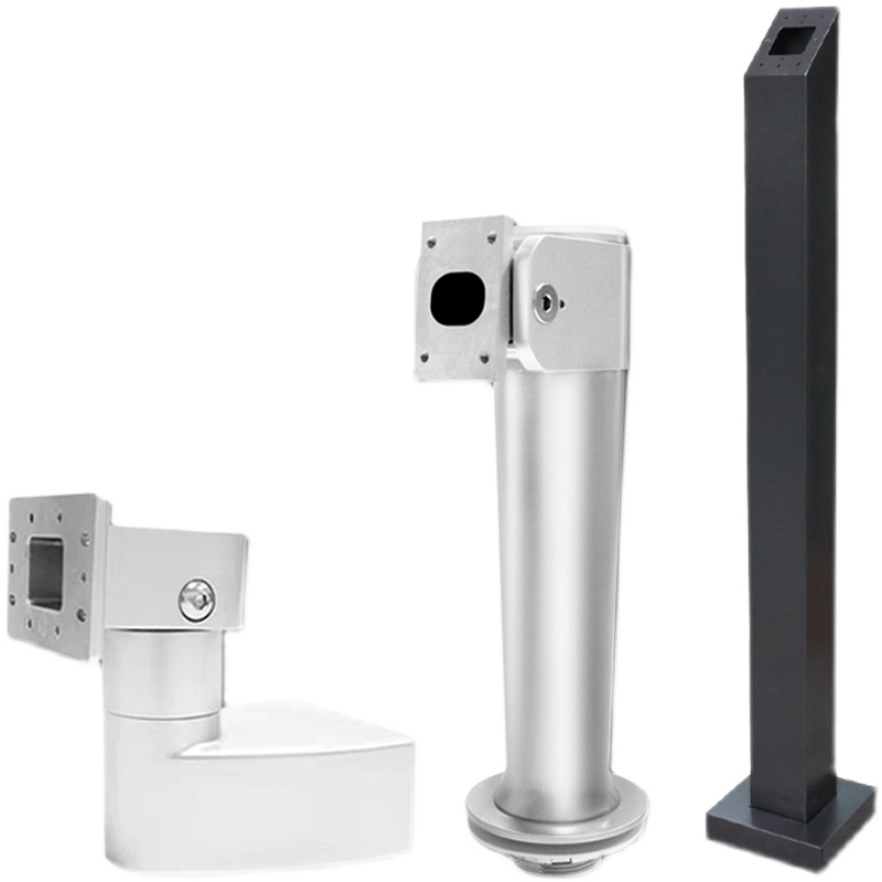 门禁刷卡机立柱按钮立杆防水刷卡器密码人脸识别万向支架门禁立柱