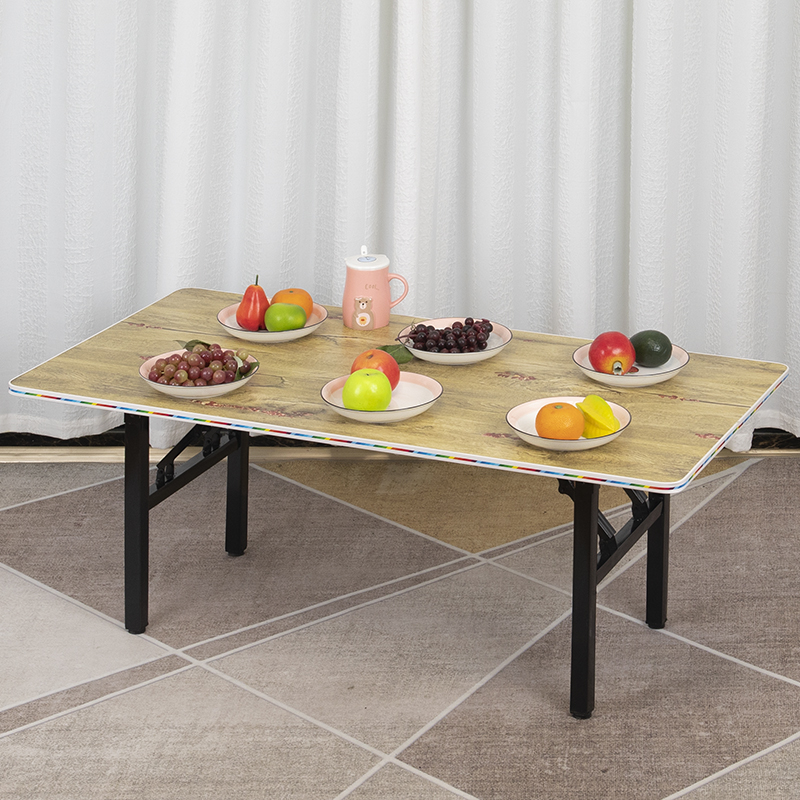 吃饭桌出租屋用桌折叠桌吃饭矮简易长方形桌子小餐桌客厅茶几家用