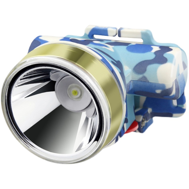 LED强光头灯迷彩可充电头戴式家用超轻小号迷你超亮夜钓锂电矿灯