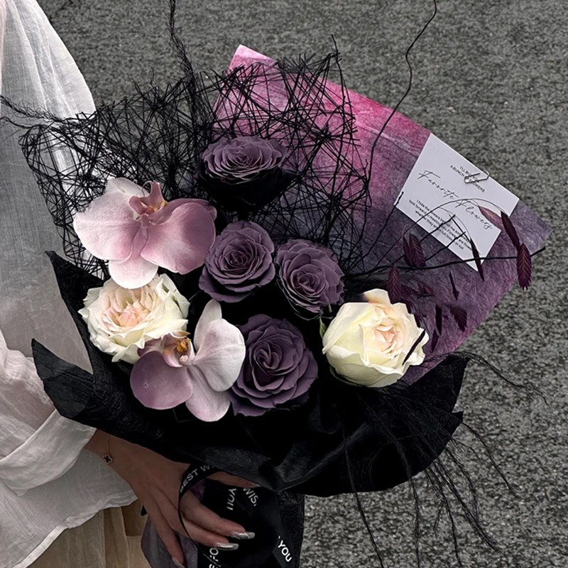 花中情高质感拉菲草鲜花包装内衬纸花艺纸手工diy花店包装材料纸