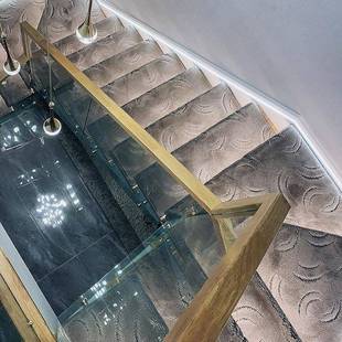 超厚胶超柔屎感楼梯踏垫免自粘防滑步复F95SJM5M式地毯阶梯式楼梯