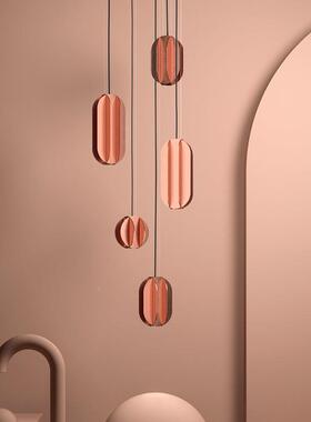 室后现代轻奢全铜餐创厅2021120吊灯吧台个卧床头艺术灯意性餐桌