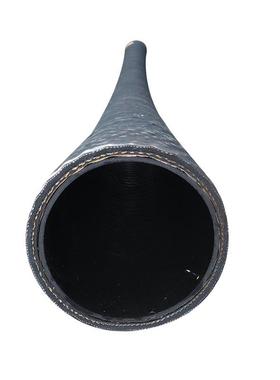 加水厚大口径水泵抽胶管排涝法兰橡胶管43712黑色橡M胶排水用长管