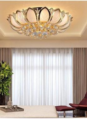 简现代卧室灯温馨房浪约漫顶灯水晶灯圆吸形餐厅83607灯书灯客厅