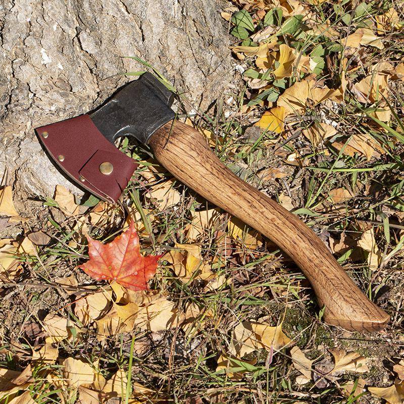 户外柄斧手斧柴EGL剁骨砍树长锻造木工开山斧露营劈手斧铁脖子战