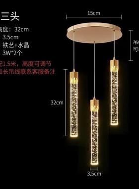 复式大吊灯现轻奢别楼墅意客厅灯酒店大堂售楼370部loft创楼梯吊