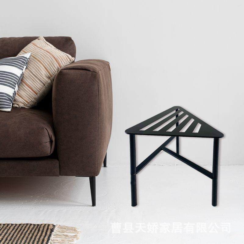 简约落铁艺置物架TJ0729餐支桌腿架吧台桌角支架收纳储地物架茶几