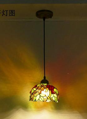 田园风格单饰吊灯玄关头灯走廊过道阳台创衣H362帽间灯地中海意灯