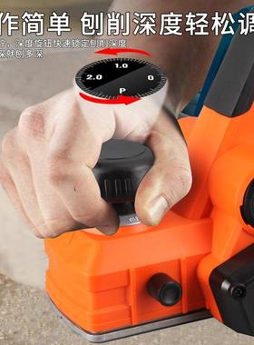 卡业率夫威尔级无刷电刨子大功电动工具木工压刨小型手提工平CLU