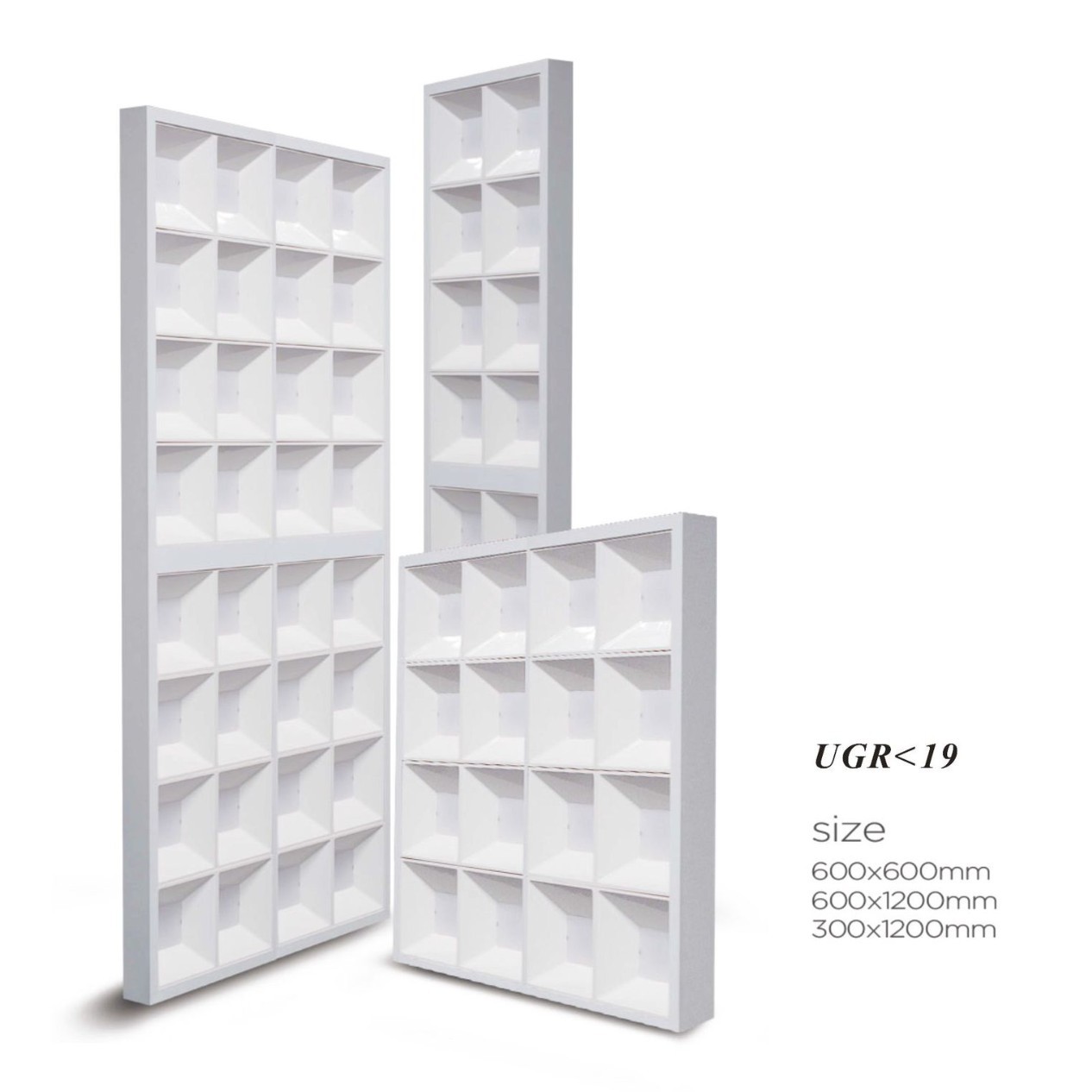 600*600格栅灯面板灯UGR办公照明吊装嵌入式防眩光利浦工程36W40W