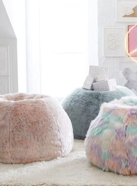 懒沙发豆袋小户型31290现简布约豆人豆粒艺沙发代简约单人拉链沙