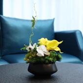 真花酒仿店餐厅花摆花餐桌关大472Z465H玄堂摆件茶桌装 设饰摆件