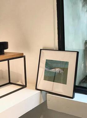 现代客厅装插饰画法HY-219国画师画风景餐厅油方形画纸卧室小众壁