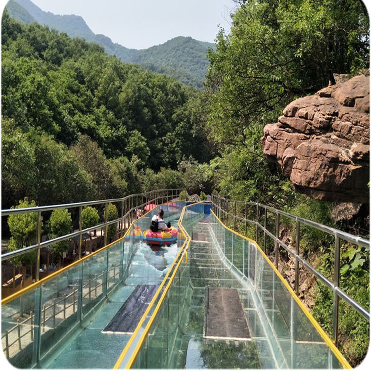 澳门密云县水上乐园景区旅游度假高空漂流玻璃水滑玻璃漂流项目