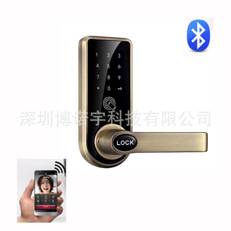 智能APP蓝牙密码锁 外贸产品手机遥控锁出租公寓管理感应锁