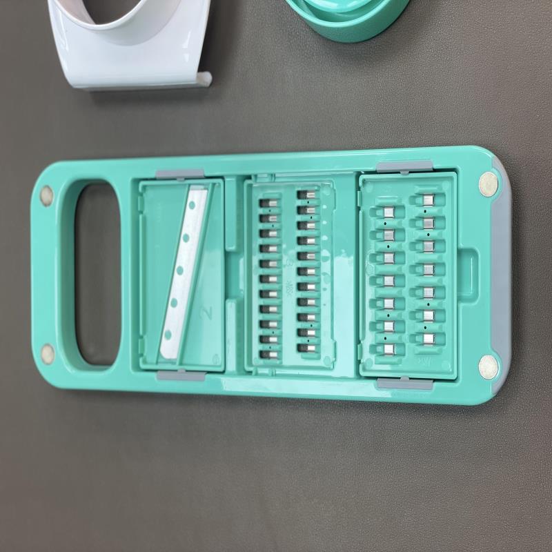 30不锈钢插菜板田贝护手多功能切菜器切片丝家用三个插头擦丝器