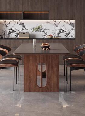 美复古实木餐桌客厅家用户型025新2款法式式中小古风现代简OUX约