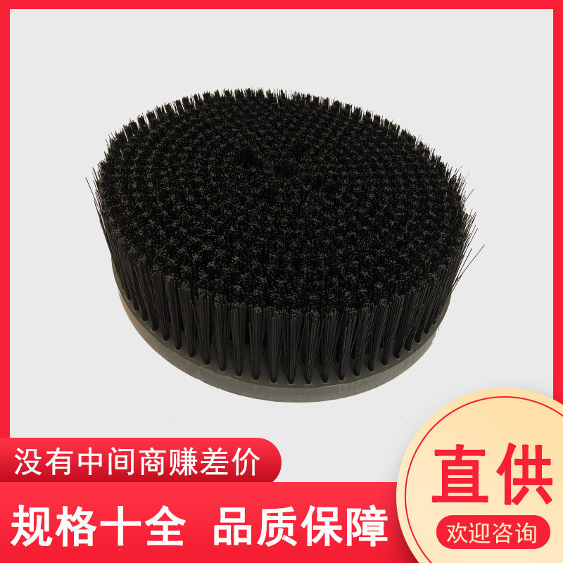 工业带杆碳化硅圆盘刷打磨抛光铝件去毛刺刷抗静电尼龙丝毛刷盘