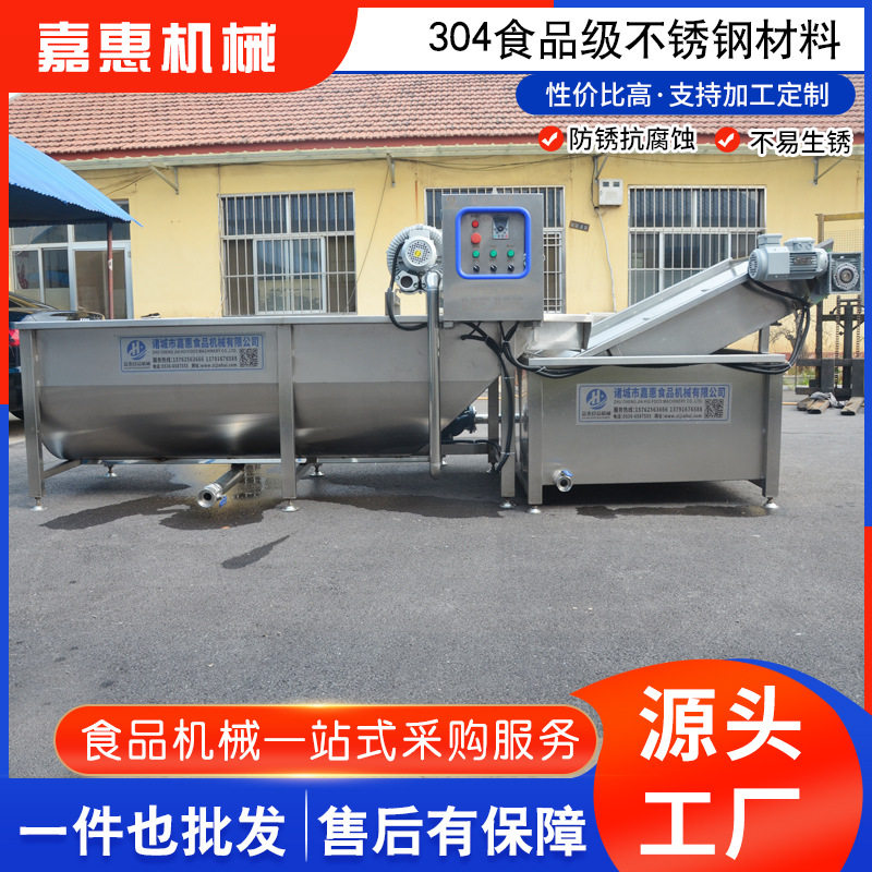 大型商用涡流果蔬清洗流水线