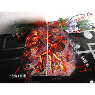 电壁炉炉木炭假柴木AL炭火焰装饰炭火灯壁柴篝火拍摄道具装饰品