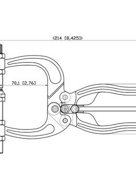 CH-550400嘉刚clampte夹845具CH-5045夹紧器chk50450