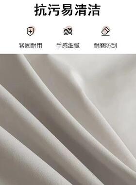 欧式轻皮艺床1.8米实木床奢简约.5米人软包高1端主卧JBM双床