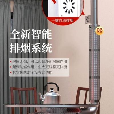 柴煤两回用化取暖PWM炉室新式铝合气金农村家用烧柴风炉内柴火烤