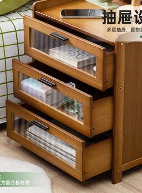 床家纳头柜子卧室用小户简易UDG置物架储物收型柜经济型出租屋非