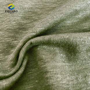 欧洲亚麻春夏T服亚装NCY织面料工厂麻尼针龙汗恤布