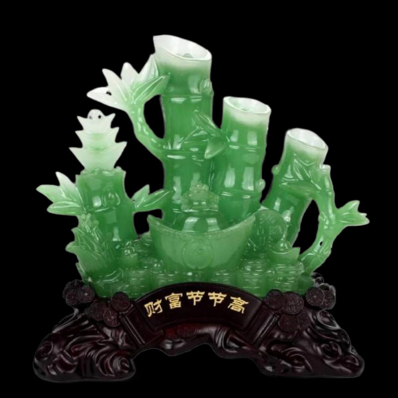 节节高竹子树脂工艺品摆件家居电视柜办公室摆设装饰品创意新颖