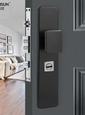 门NMR把手直不锈钢入户门锁厂家盗销防门拉手门锁轻哑灰色简约奢