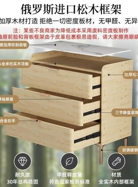 实木五厅斗柜尾XVI意式轻奢客抽屉储物柜现简代约岩板卧室床收纳