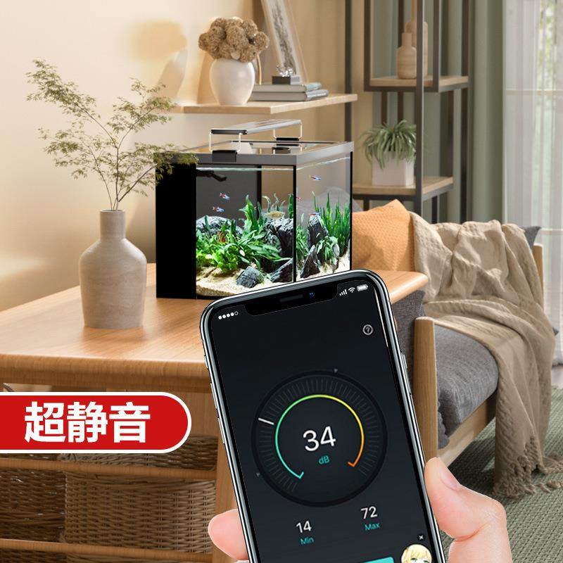 鱼缸小型客厅玻新款家桌面用超白璃背态滤懒人免换水造景生金F97H,宠物/宠物食品及用品,桌面缸,淘宝优惠券,粉丝福利购,淘宝优惠卷