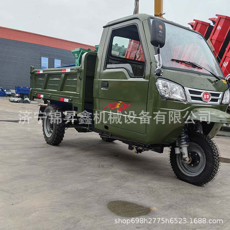 农用翻斗自卸三马车 柴油18马力三轮车 建筑工地拉货工程车