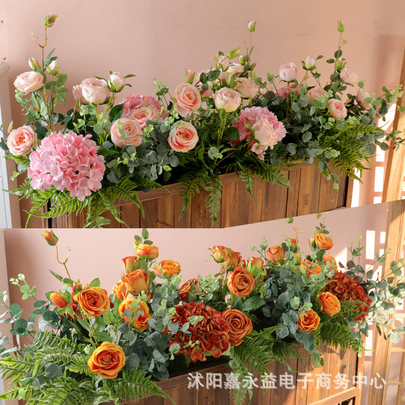 户外装饰仿真绿萝花箱
