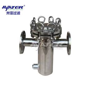 卅亚过滤 工业生产不锈钢篮式过滤器 提篮式快开直筒管道除污器