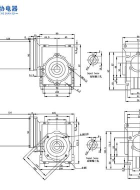 直速HEE电机120W低速涡轮蜗杆RV30自锁调速电动机21V2减4V小型马