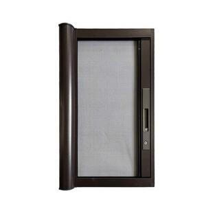 密01带码锁隐形定纱窗刚铝合金边框金位网平开纱窗防盗防蚊现代纱