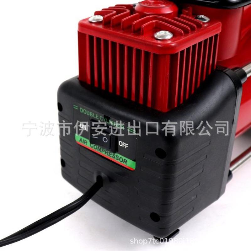 戴升车载双泵缸充用气汽车919轮胎打气泵电动12V便携式轿小车气泵