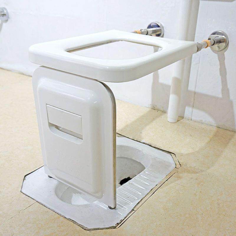 蹲坐两用坐便器8945645老人家用全安稳可折叠优伸缩便架固蹲厕改