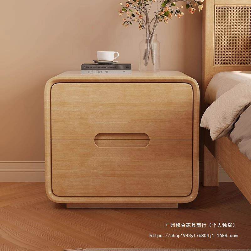 小床原木风实卧木头3123#柜简约现代家用室床边型床头柜创意床头